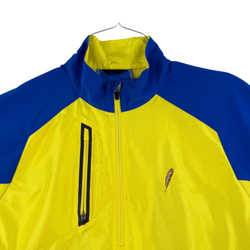 ZERO RESTRICTION Men Large Tour Series Golf Jacket Yellow Chechessee Creek Club